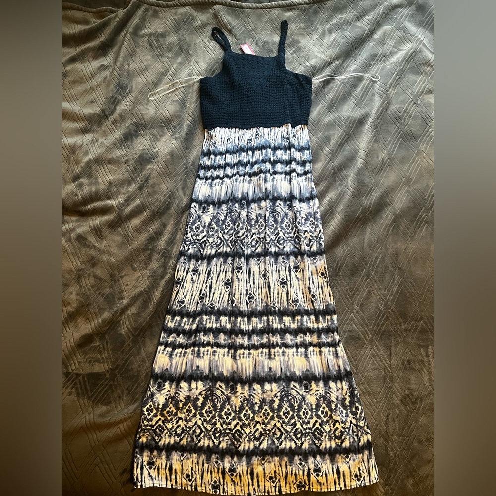 Target Blue Abstract Print Dress Size M